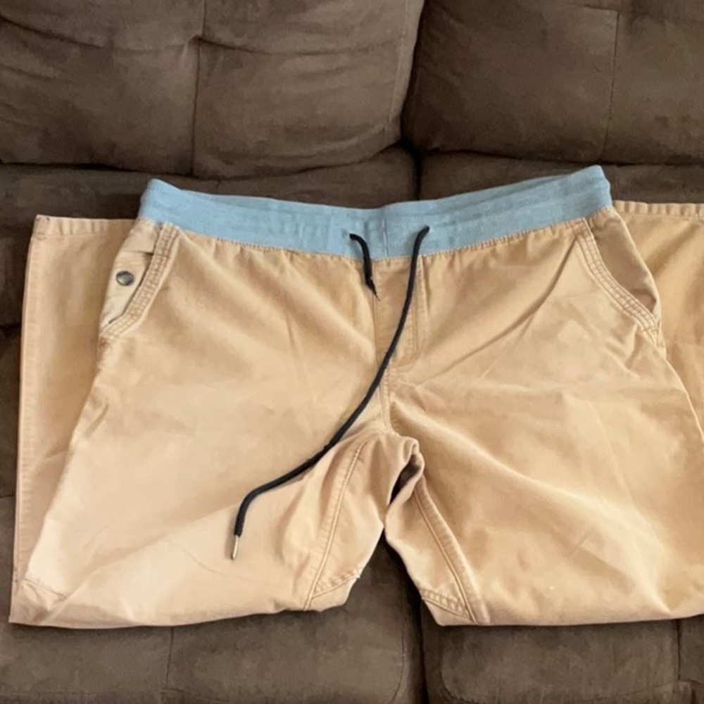 21 MEN BY FOREVER 21 DRAWSTRING KHAKI PANTS SIZE XL